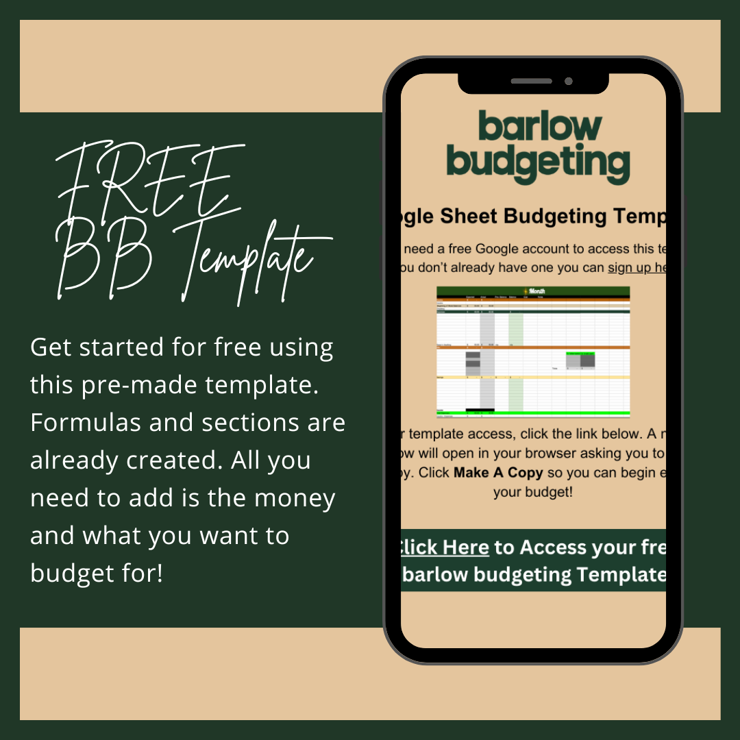 Free barlow budgeting template